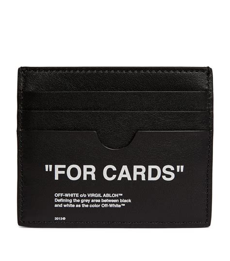 Black/white Leather Card Holder .